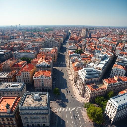 Fotografía aérea con un dron en Madrid