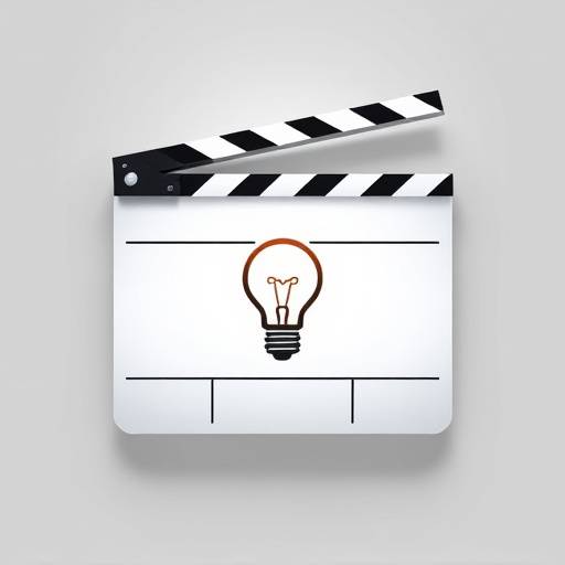 Logotipo de Video Innovación mostrando una claqueta y una bombilla