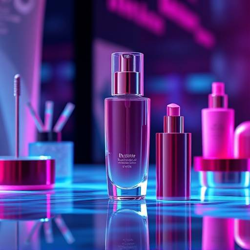 Video promocional mostrando un producto de belleza con efectos visuales