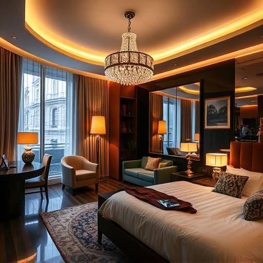 Video promocional para 'Hotel Madrid Centro', mostrando sus lujosas habitaciones y servicios.